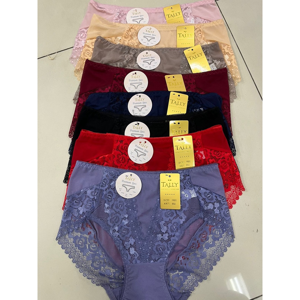 CD RENDA 892 TALLY -TALLY CD CELANA DALAM RENDA 892 I FREE SIZE I FIT XXL I BAHAN SATIN MIX RENDA(ANTI GATAL)  Tally 892 CD Celana Dalam Brokat Renda Wanita Seksi Fit XL XXLTALLY CD CELANA DALAM RENDA 892 I FREE SIZE I FIT XL I BAHAN MIX RENDA (ANTI GATAL