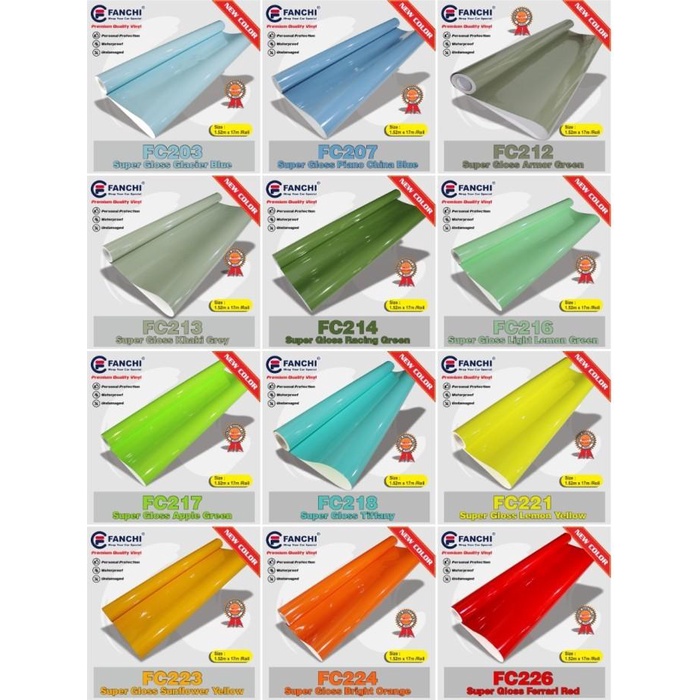 

Sticker Premium Super Glossy Fanchi 50cm (meter)