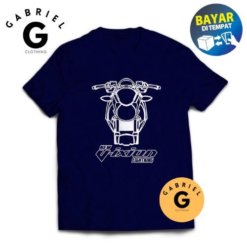 Baju Kaos Pria Otomotif Motor New Vixion  Lighting / Kaos Untuk Pria Dan Wanita -1150