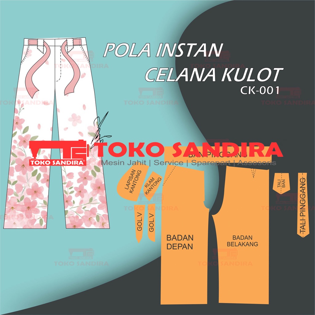 pola kulot/pola instan celana kulot/pola celana wanita/pola instan kulot/pola celana kulot/pola inst