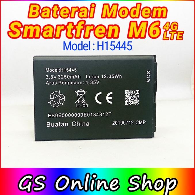 Populer Baterai Modem Smartfren M6 4G Lte H15445 Haier Dc016 Batre