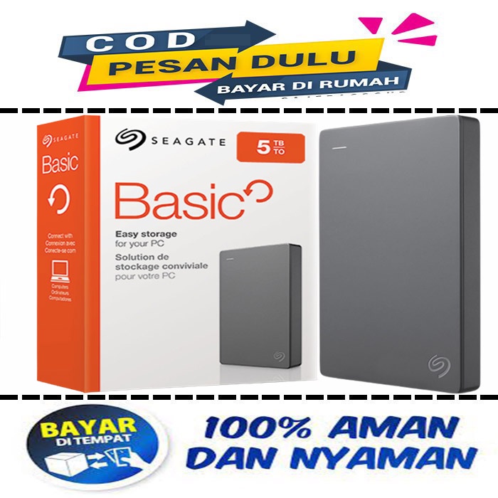 HDD EXTERNAL SEAGATE BASIC 5TB