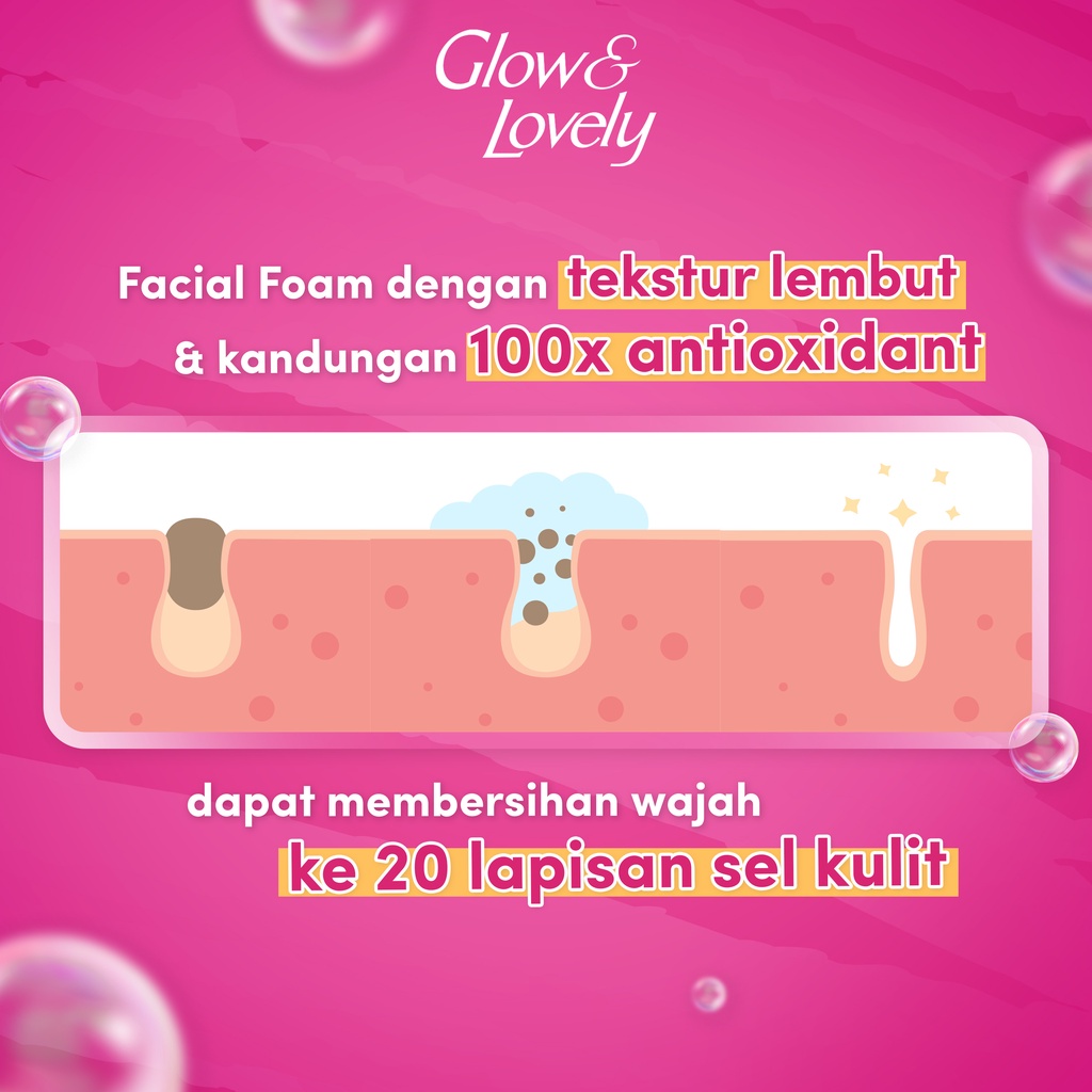 Glow &amp; Lovely Bright C Glow Facial Foam 100g