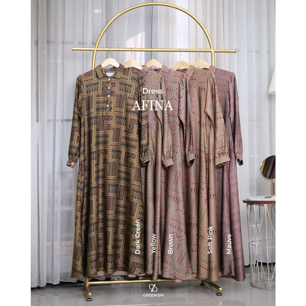 Greenism Gamis Afina  Quality Premium Syar'i Dress