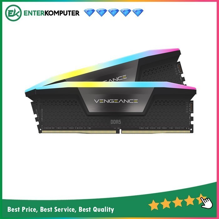 Corsair DDR5 Vengeance RGB PC51200 32GB (2x16GB) - CMH32GX5M2B6400C32