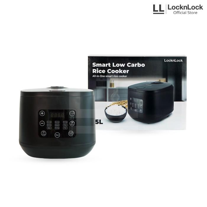 LocknLock Smart Low Carbo Rice Cooker 5L - EJR353BLK