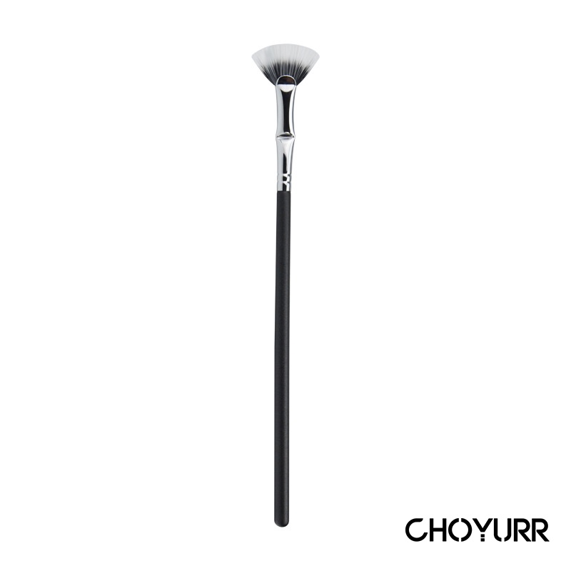 【COD】Profesional Kipas Mini Berbentuk Bengkok Bawah Kuas Bulu Mata Alat Make Up Bulu Mata Berbentuk Kipas Sikat Alis Kepala Datar Makeup Brush Tools-CH