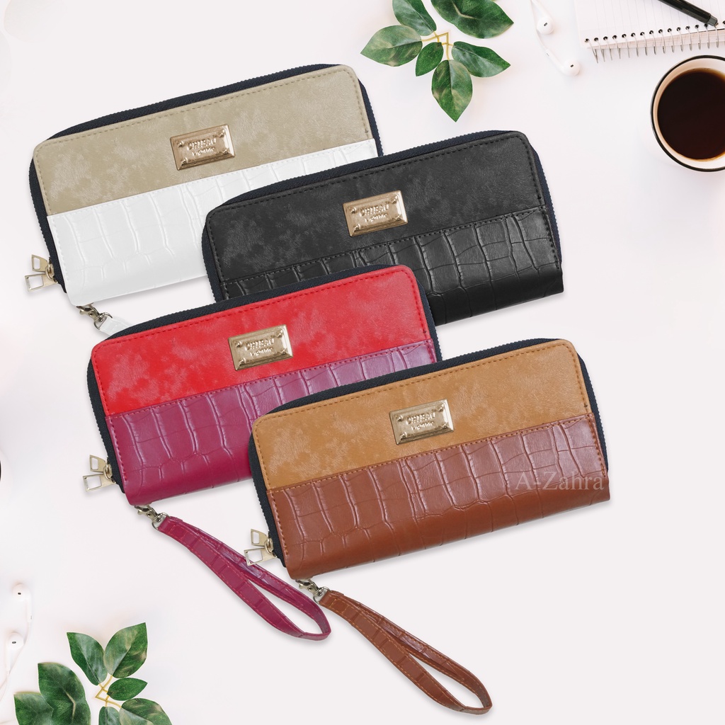 A-ZAHRA 026 DOMPET CROCO  PANJANG  WANITA / DOMPET  PANJANG / DOMPER CROCO