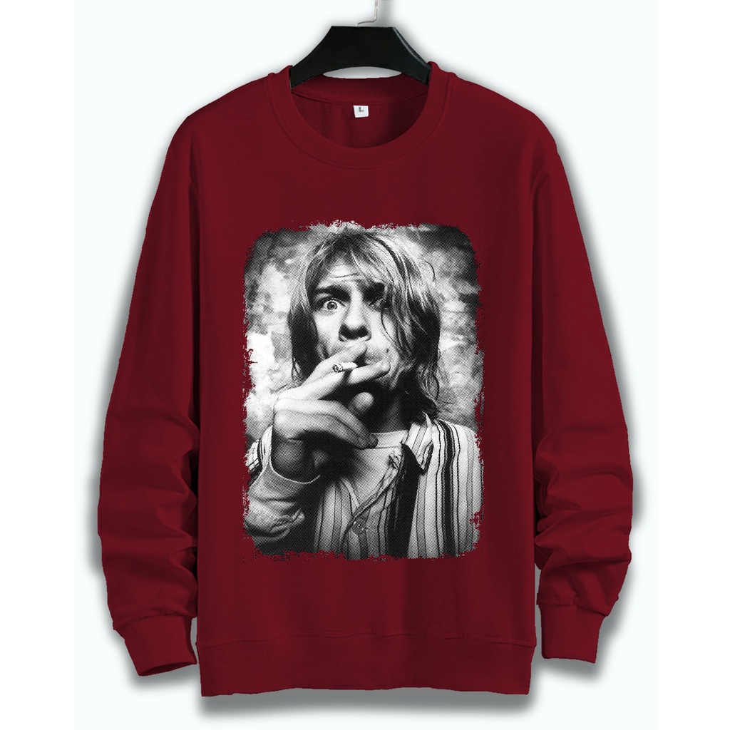 SWEATER UNISEX KURT COBAIN PRIA DAN WANITA SWEATER JUMBO