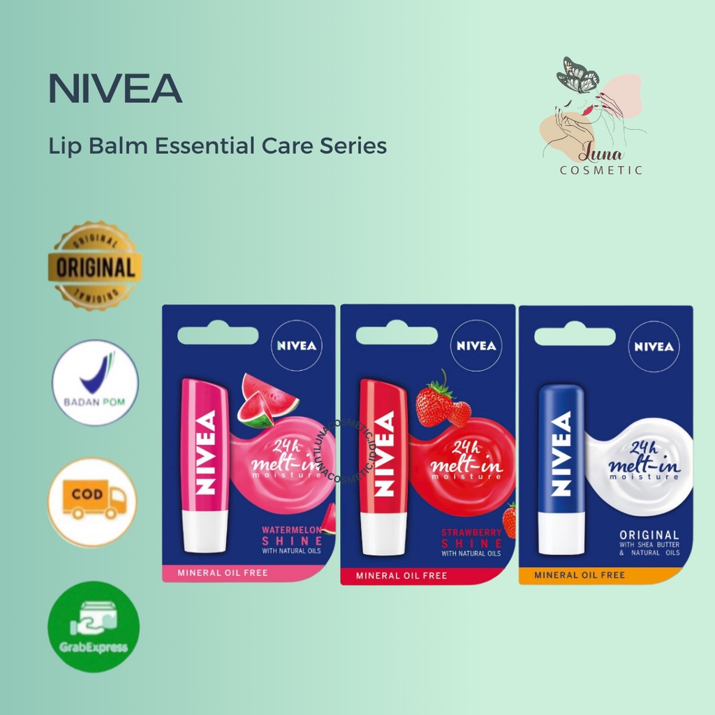 NIVEA Lip Balm Essential Care Series 4.8 gr