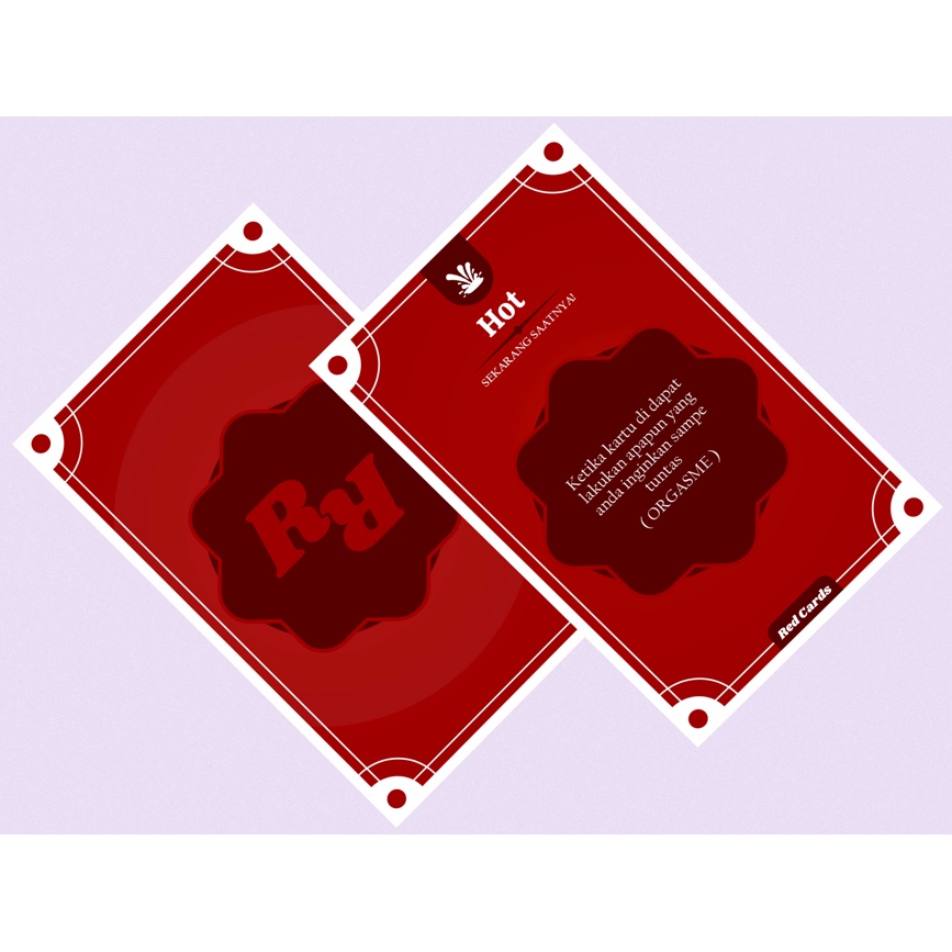 RED CARDS GAME KARTU PERMAINAN UNTUK PASANGAN MEMBANTU MEMUASKAN PASANGAN