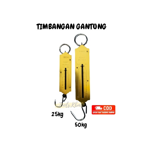 TIMBANGAN GANTUNG KUNING 25KG 50KG/ TIMBANGAN PEGAS