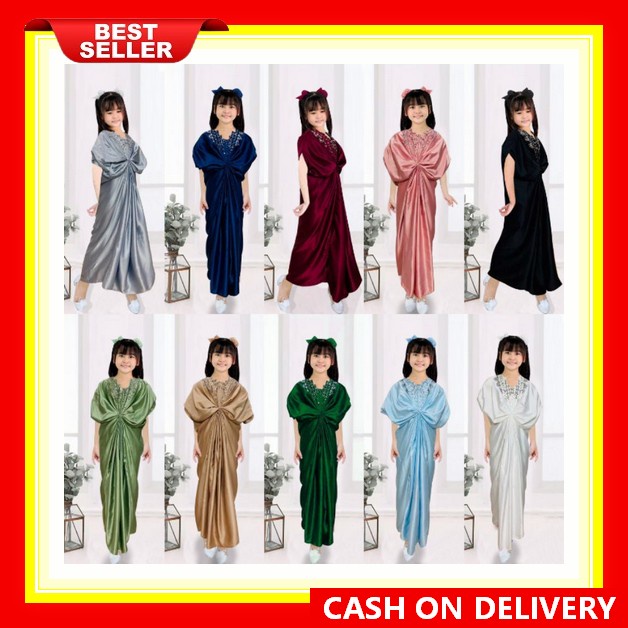 Bell&Bo - Anaia Raya Collection Kaftan Dress Lebaran Anak Perempuan La La Land Madina Kaftan Anak Pe