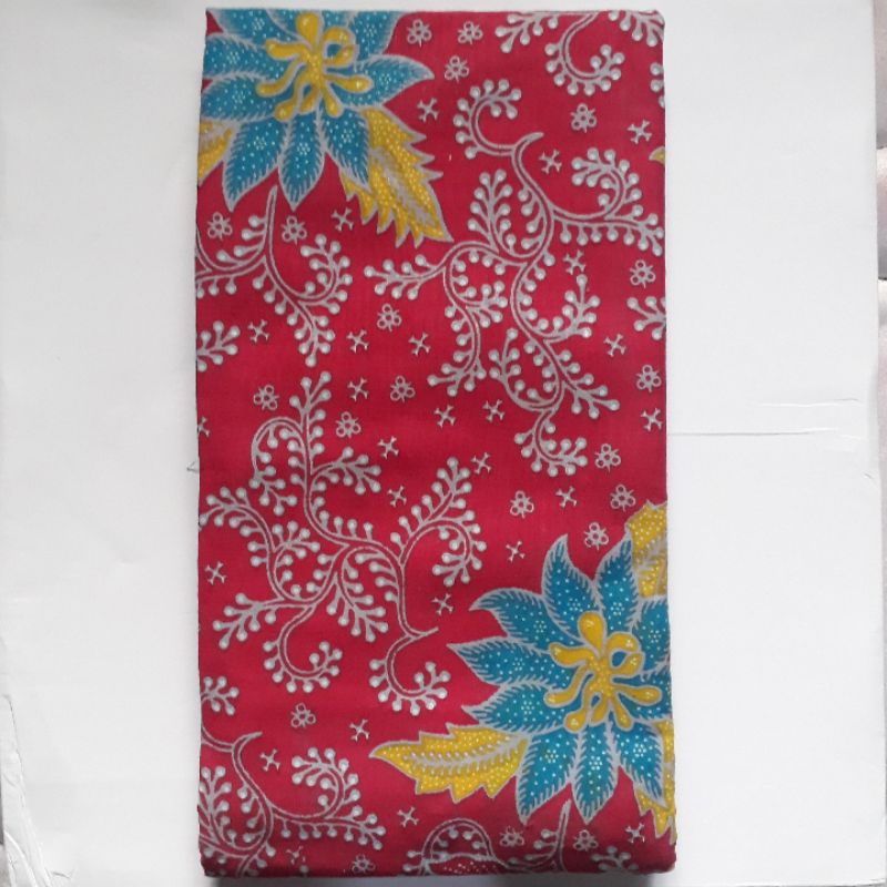 Kain Panjang Batik BR1107106 Merah Biru
