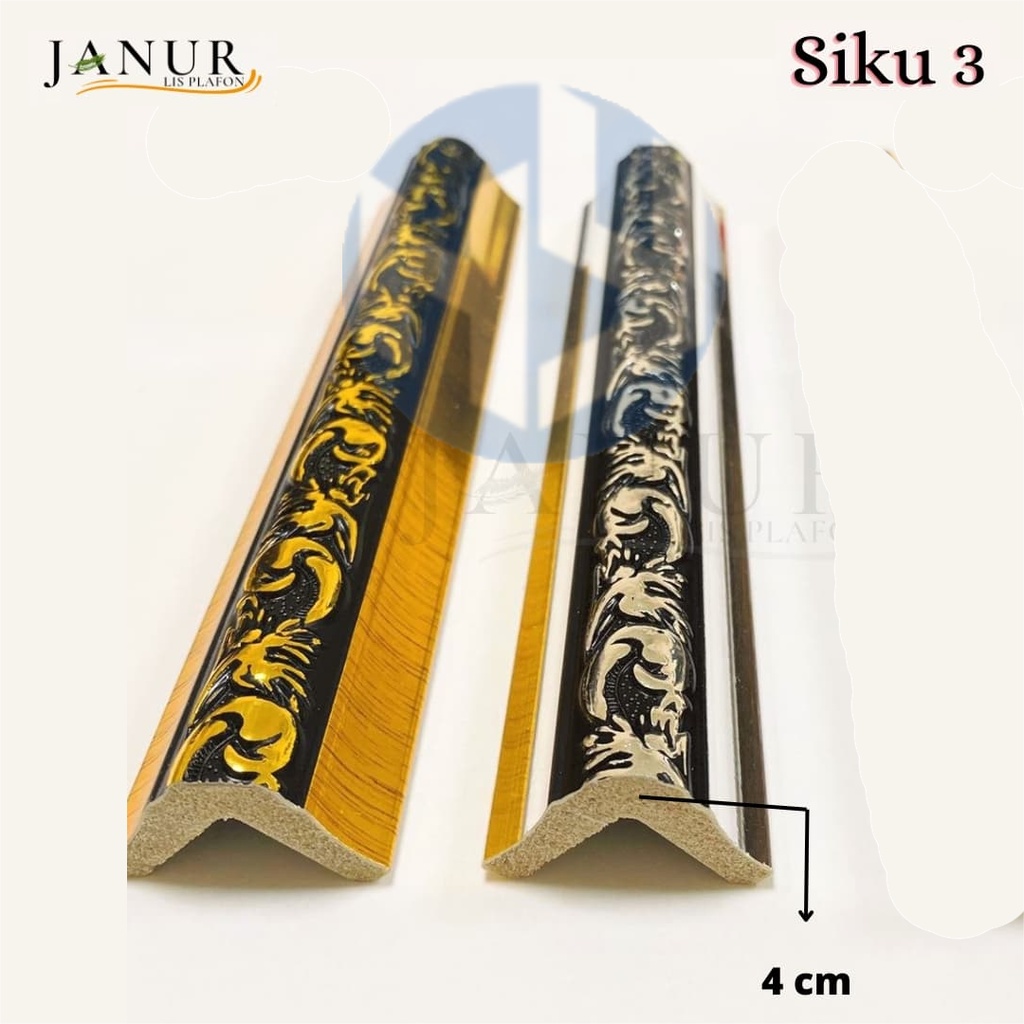 Lis Plafon PVC Model Siku3 / lis  plafon Motif PVC siku3 3cm x 2m