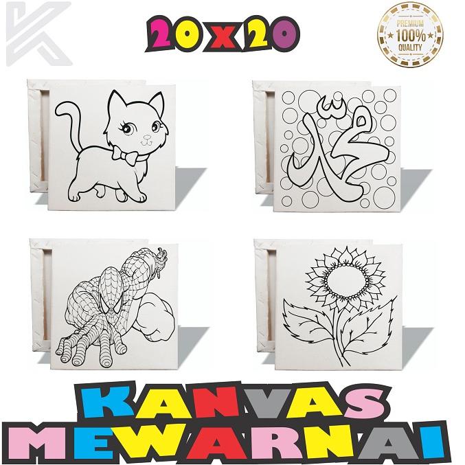 

SW43 Kanvas Lukis Sketsa 20x20 cm / Kanvas Lukis Mewarnai 20x20 cm 40
