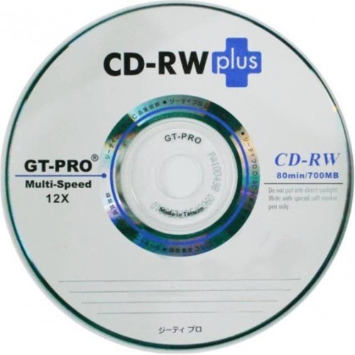 GT-Pro CD-RW plus 4x-12x (80min/700MB) (50PCS) Original