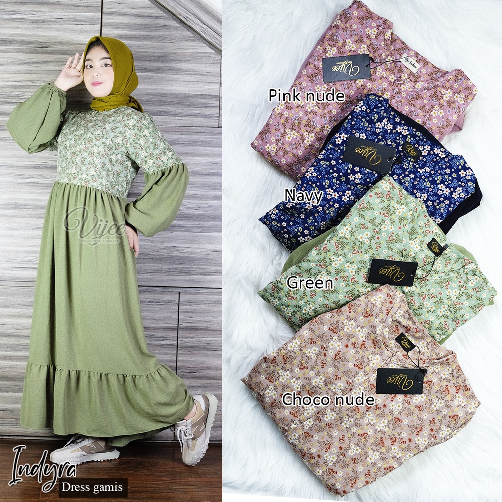 INDYRA DRESS GAMIS/GAMIS BAGUS/GAMIS MURAH/GAMIS BESAR/GAMIS JUMBO/GAMIS CASUAL/GAMIS SANTAI/GAMIS K
