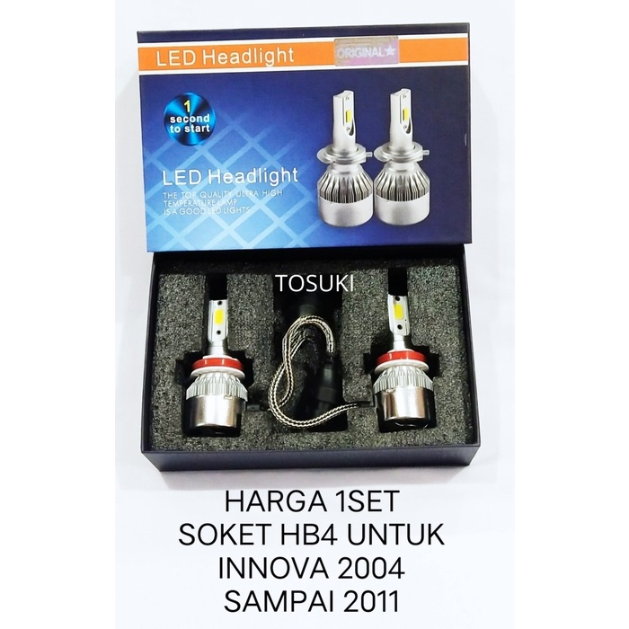 LAMPU FOGLAMP LED PUTIH INNOVA INOVA SOKET HB4 2004 SAMPAI 2011
