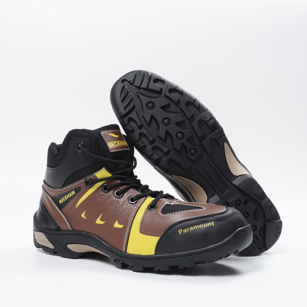 Anti slip !! Sepatu Safety Ujung Besi Proyek Kerja Lapangan Tracking Touring Hiking Endure