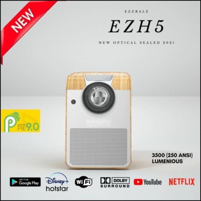 Smart Projector Ezzrale Ezh5 Android Bluetooth Speaker 3500 Lumen Streethuupsstore
