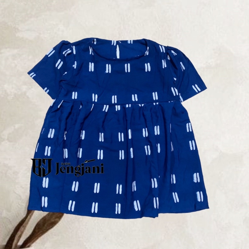 Dress Anak Batik Widuran | Jumputan Shibori Handmade Premium