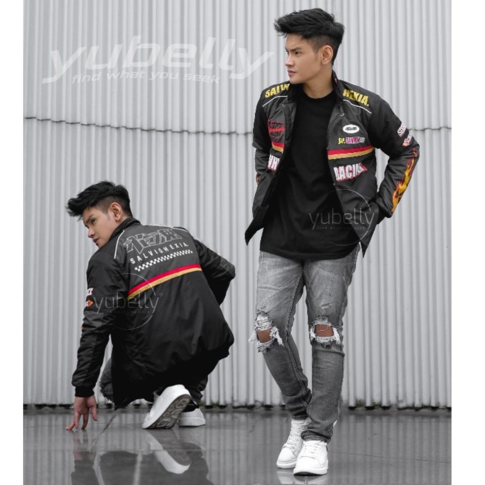 SALE Jaket Nascar Racing Vintage Salvio Hexia Original Jaket Outdoor Pria | Jaket Touring Motor Bala