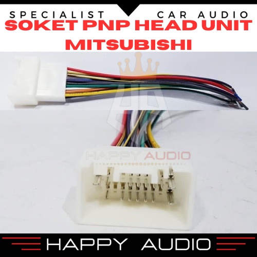 Soket PNP Head Unit Mitsubishi