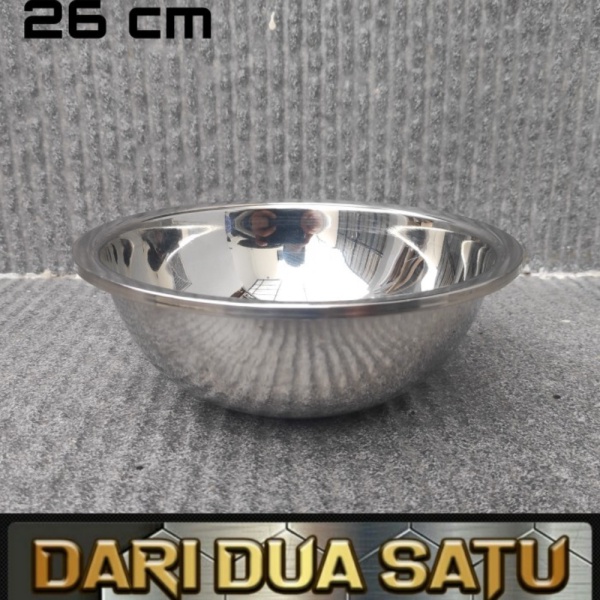 

Jual Mangkok Stainless Tebal WS08 - 26 cm Diskon
