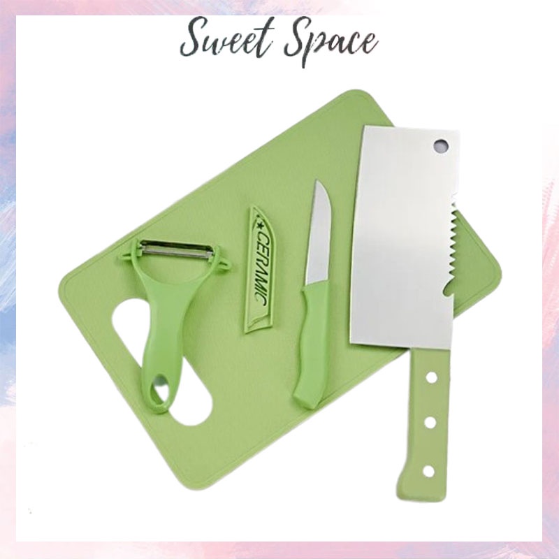 PISAU SET TALENAN 4 IN 1 / PISAU SAYUR BUAH DAGING [SWEETSPACE]