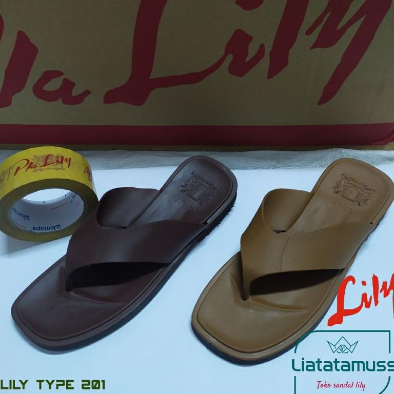 PALING DIMINATI Sandal lily 201 ORIGINAL 100% - sendal lily grosir - sandal japit - sandal pria orig