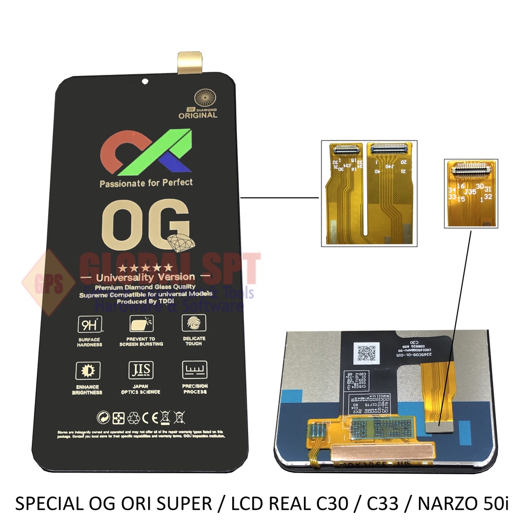 SPECIAL OG ORI SUPER / LCD TOUCHSCREEN REALME C30 / C33 / NARZO 50i