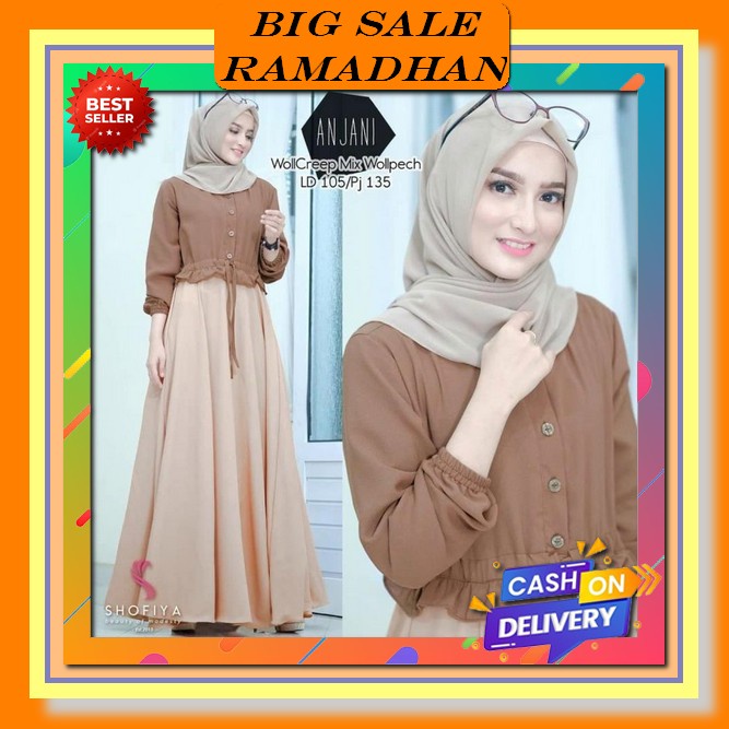 [Cod] Hashiva Gamis Dewasa Busui Nilam Dress Maxy Gamis Panjang Muslimah Gamis Remaja Meymona Casual