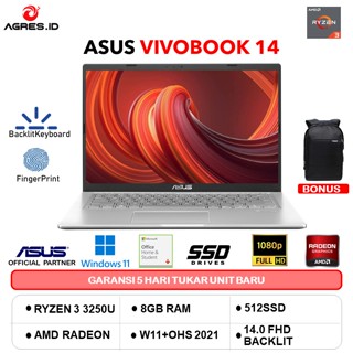 ASUS VIVOBOOK 14 M415DAO FHD351 RYZEN 3 3250 8GB 512SSD VEGA3 W11+OHS 14.0FHD GRY