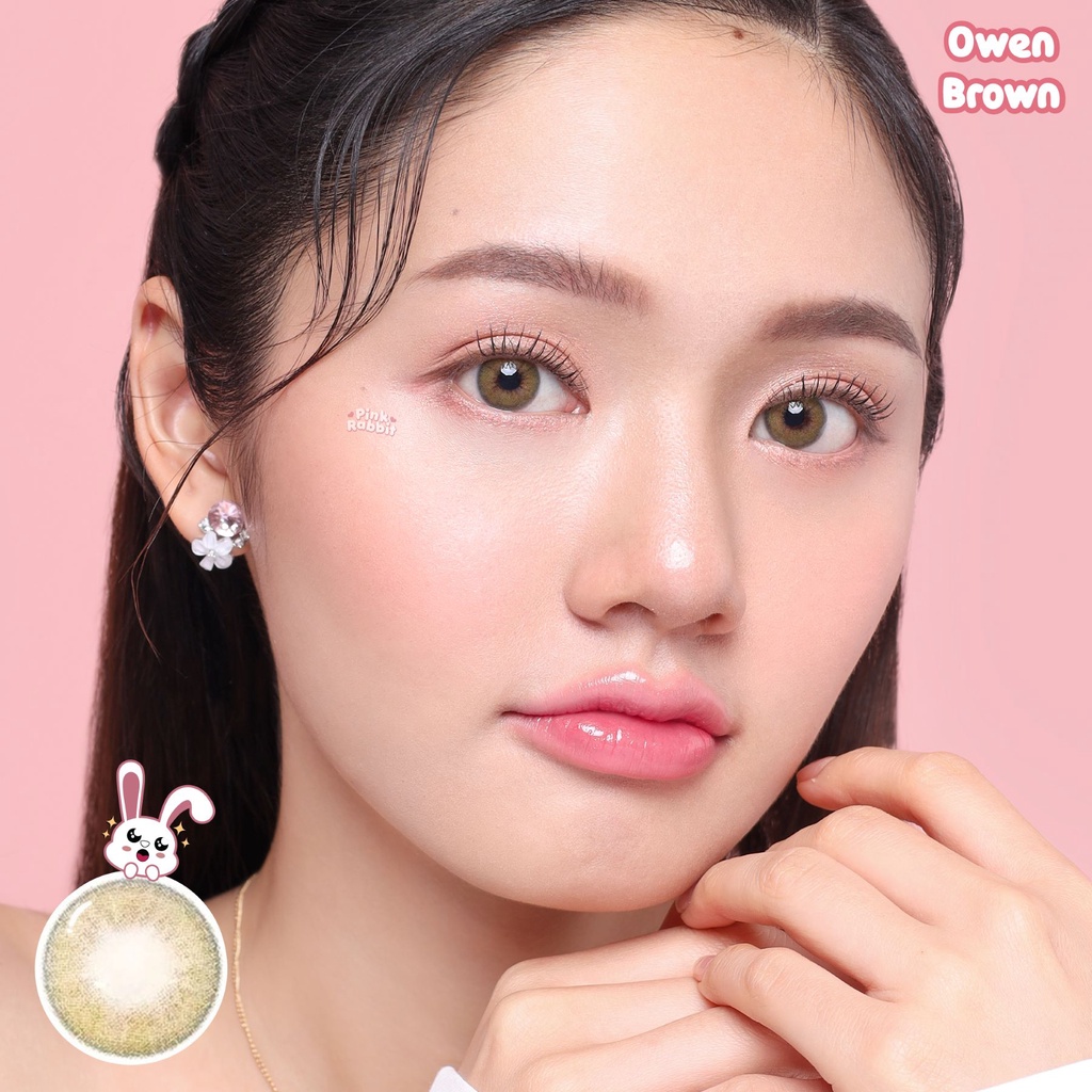 PINKRABBIT Softlens Owen Brown (Normal, Minus 0.5 s/d 10.00)