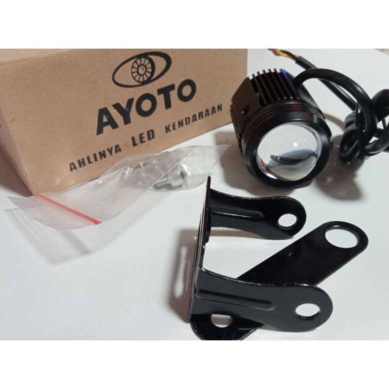 Lampu tembak  projie LED D2 Laser Ayoto F02 putih kuning