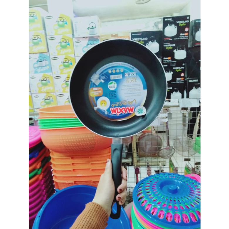 WAJAN FRYPAN MAXIM VALENTINO TEFLON MASPION/WAJAN FRYPAN MAXIM VALENTINO TEFLON 20CM MASPION/WAJAN F