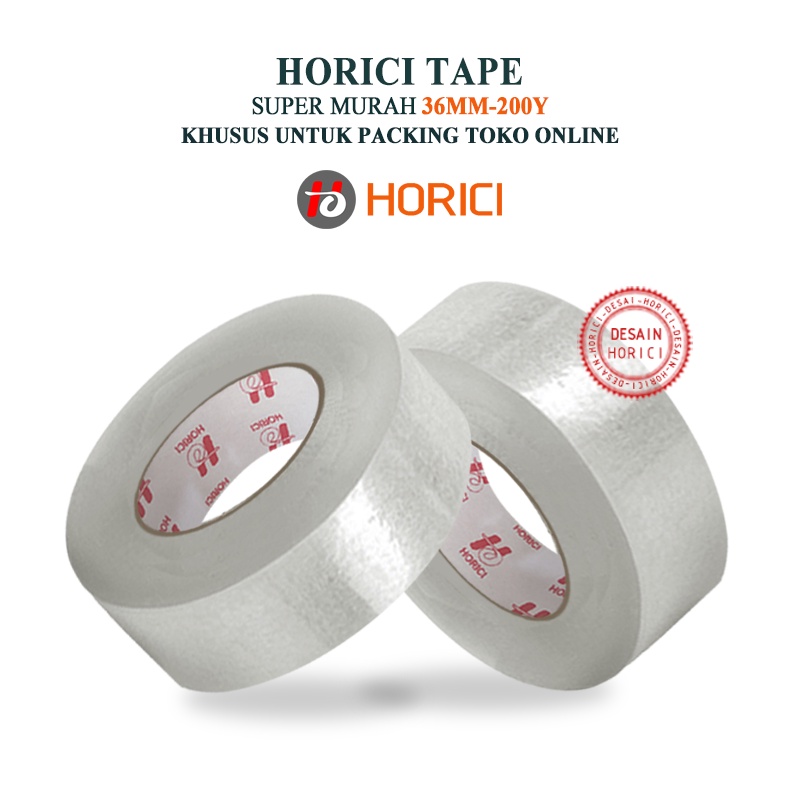 MEREK HORICI MURAH SUPER CLEAR 36mmx200Y LAKBAN BENING HORICI TAPE