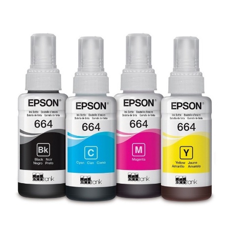 TINTA EPSON 664 SERIES L100/L110/L120/L200/L220/L300,L310,L350,L355,L360,L365,L380,L385,L405,L1300