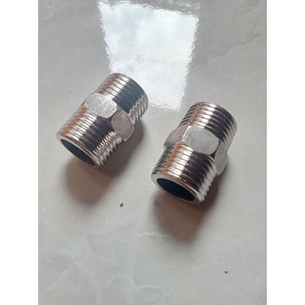 Double Nepel 1/2 Stainless