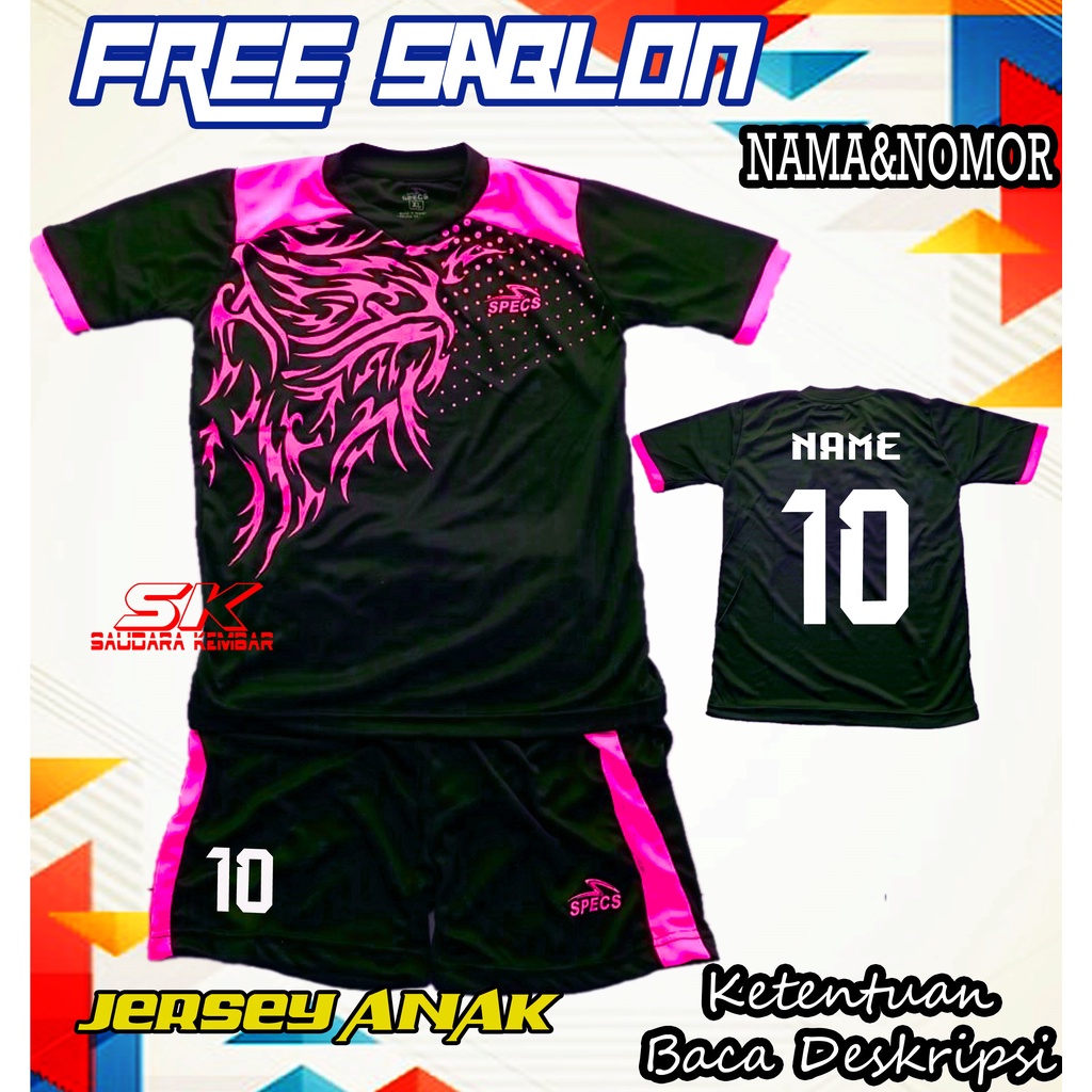 Baju Jersey Bola futsal Anak Anak Laki Perempuan Terbaru 2023