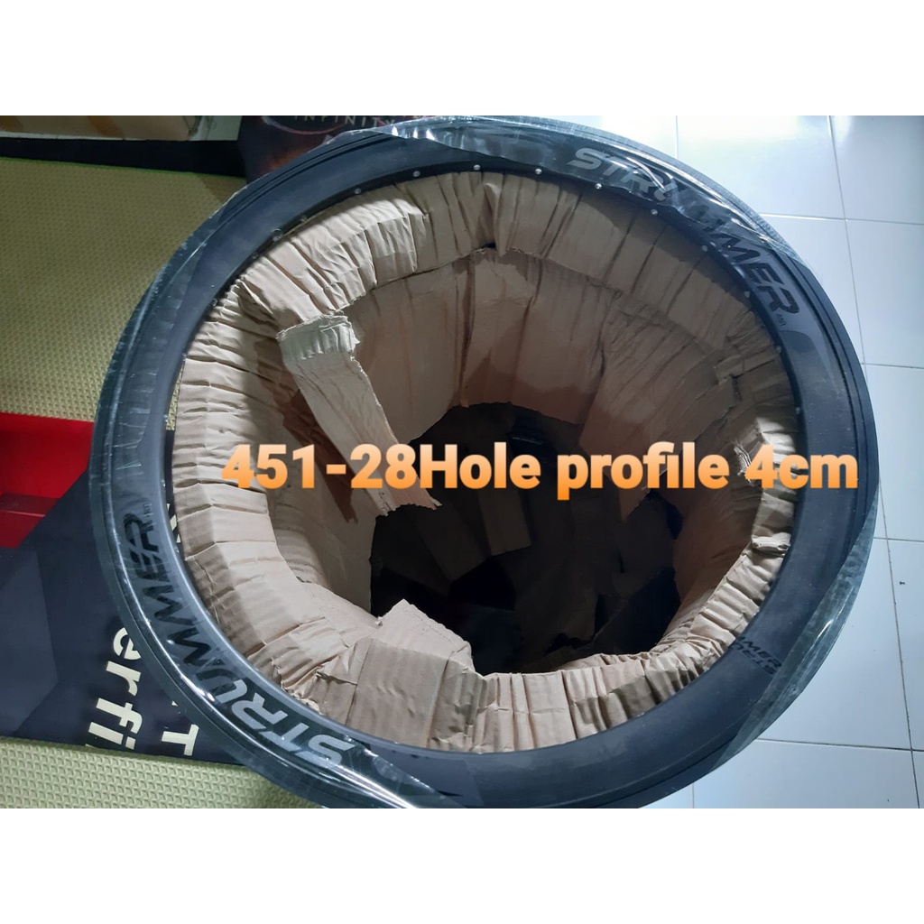 Rims Strummer 451 lubang 28hole profile 4cm harga sepasang