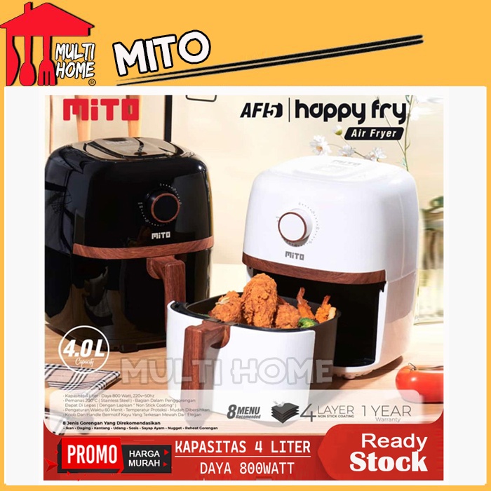 Mito Air Fryer AF5 / AF 5 / AF-5 Happy Fry Mito Wood Series - Menggoreng Tanpa Minyak