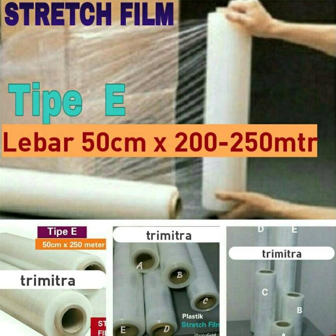 

Plastik Stretch Film / Strech Film Wrapping Segel Shrink 50cmx200-250m BRG BARU