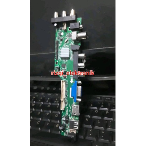 mb mainboard tv universal biasa dan dtv t2 plus remot