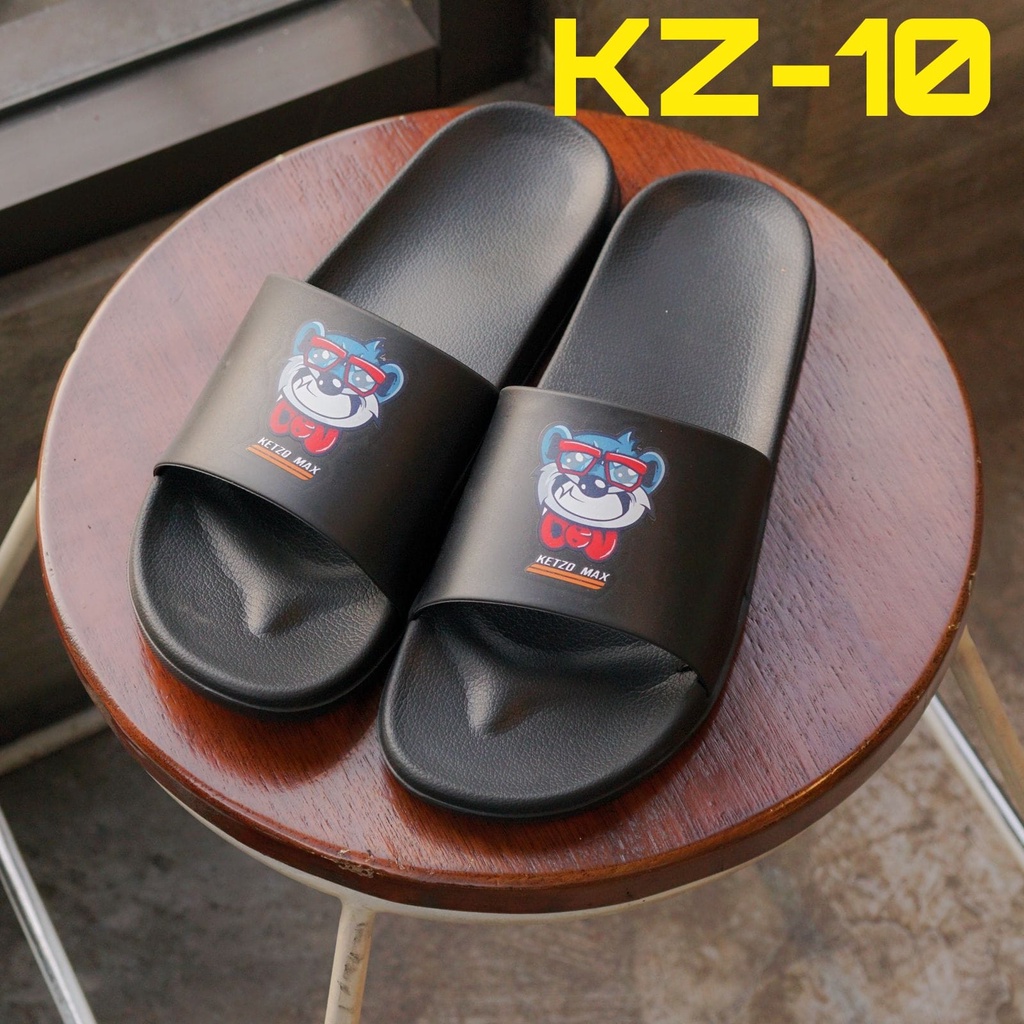 Sandal Selop Bahan Karet Design Simple Sandal Slop Pria Ketzo Max original ( KZ09 - KZ15 )