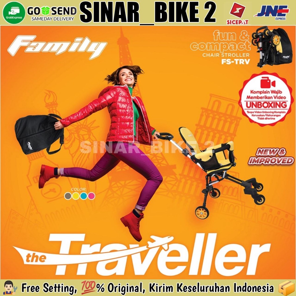 Stroller Bayi Cabin Size The Traveller FS-TRV