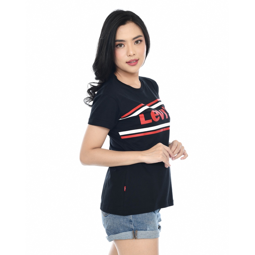 Kaos Levi's | Kaos Cewek | Motif Stripe