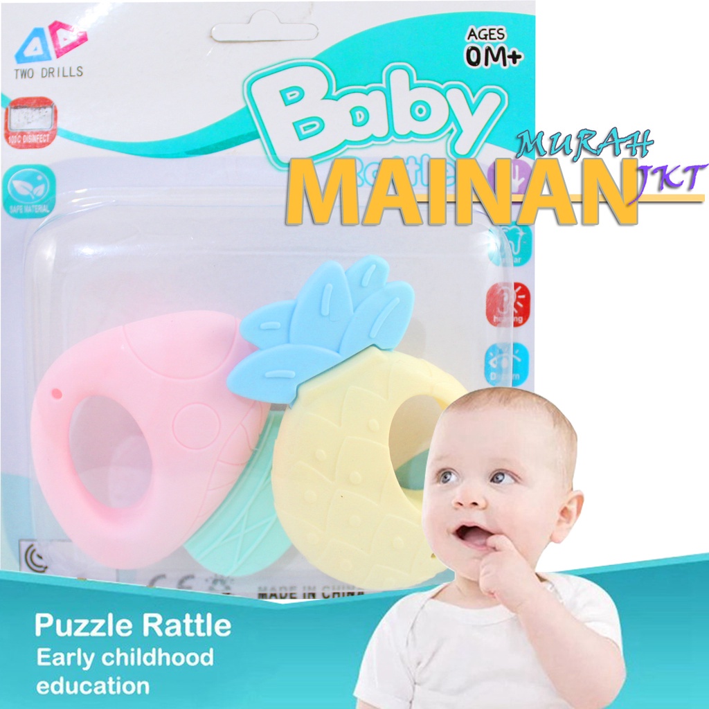 MAINANKEI MAINAN ANAK MURAH TEETHER BAYI GIGITAN BAYI NOB002B KERINCINGAN RATTLE BABY MUSIK