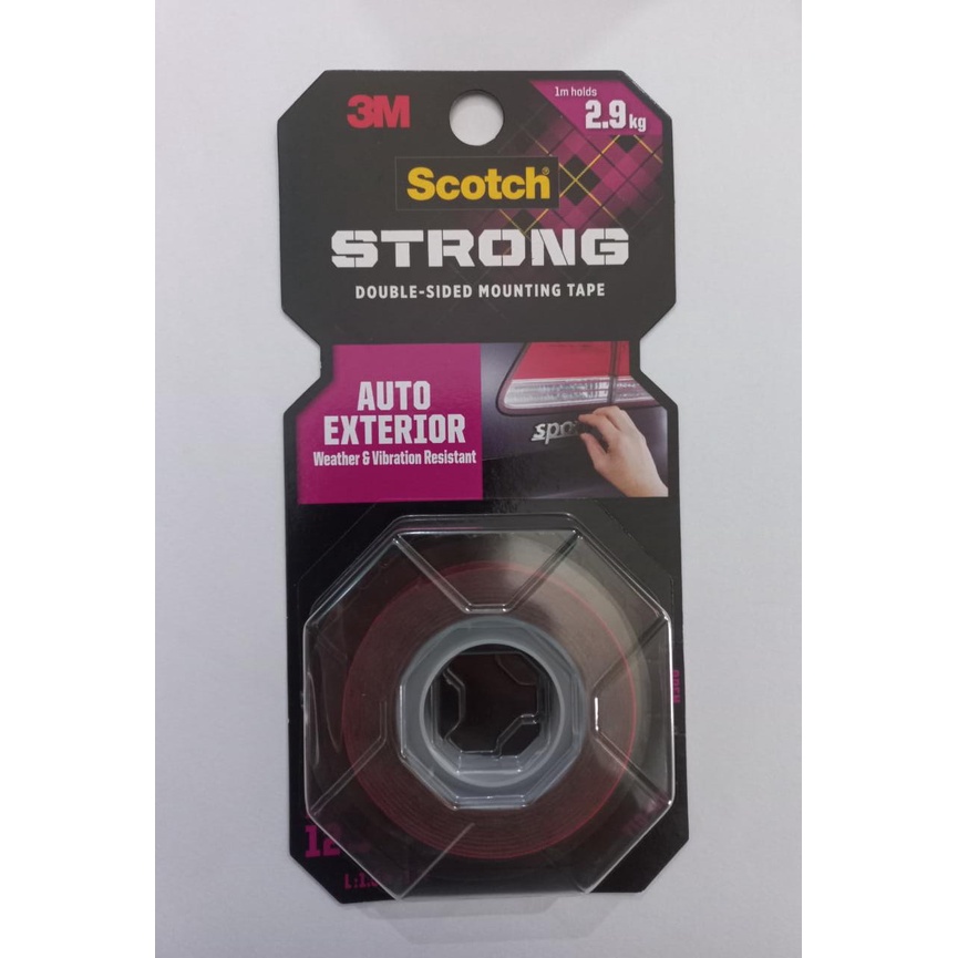 

Double Tape 3M Scotch 12mm x 1.5 M Auto Exterior / mounting tape / scotch tape
